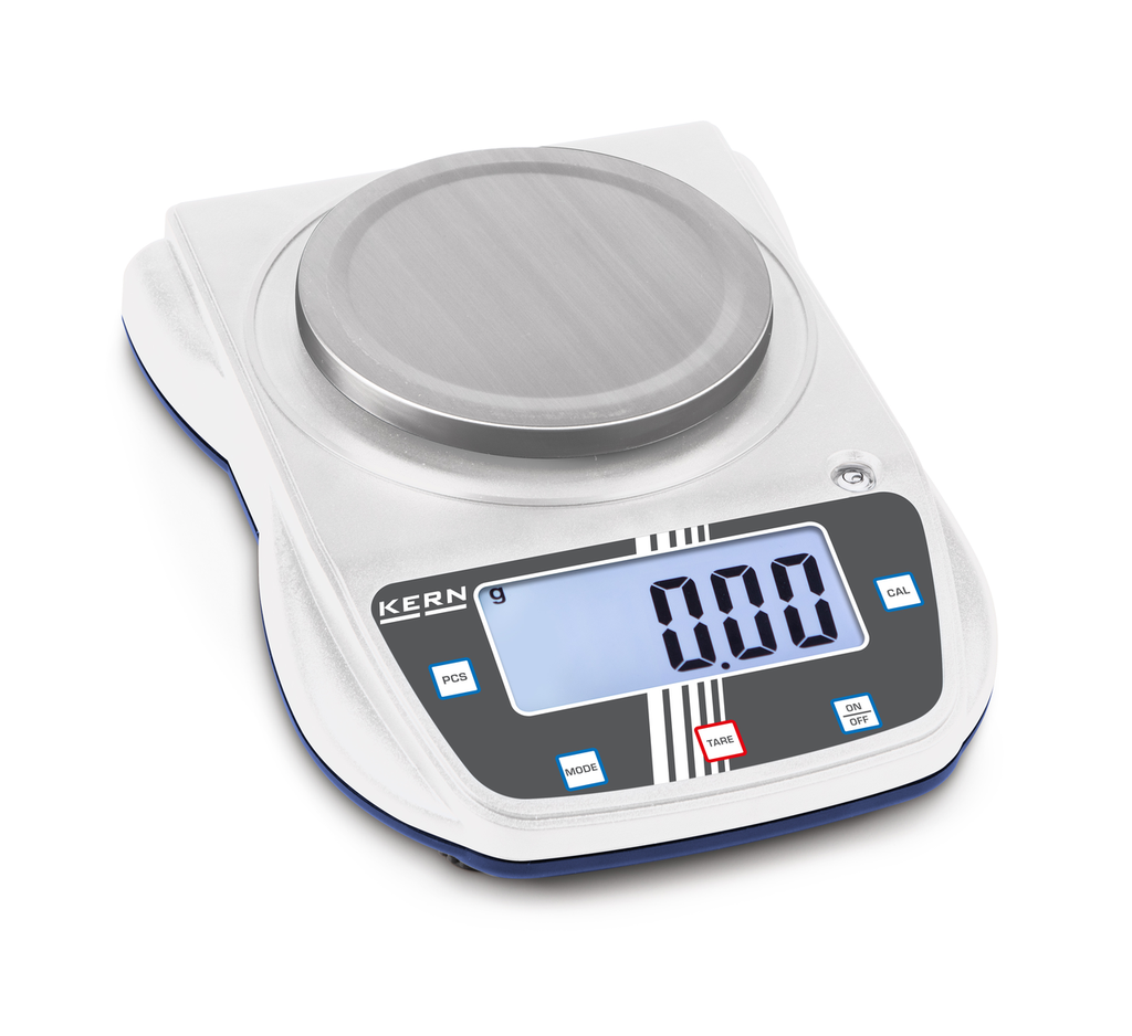[#300111] Balance compacte EHA avec plateau inox et adaptateur secteur Kern (500 g ± 0.01 g)