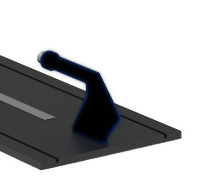 Emetteur (noir) pour rail Sonodis