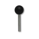 Boule plastique noire sur tige
