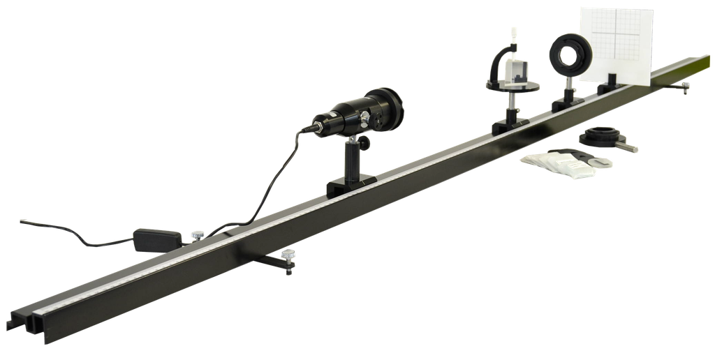 Banc optique lycée équipé pour optique géométrique et dispersion