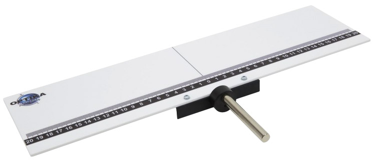 Ecran -200/200 mm sur tige pour diffraction et interférences