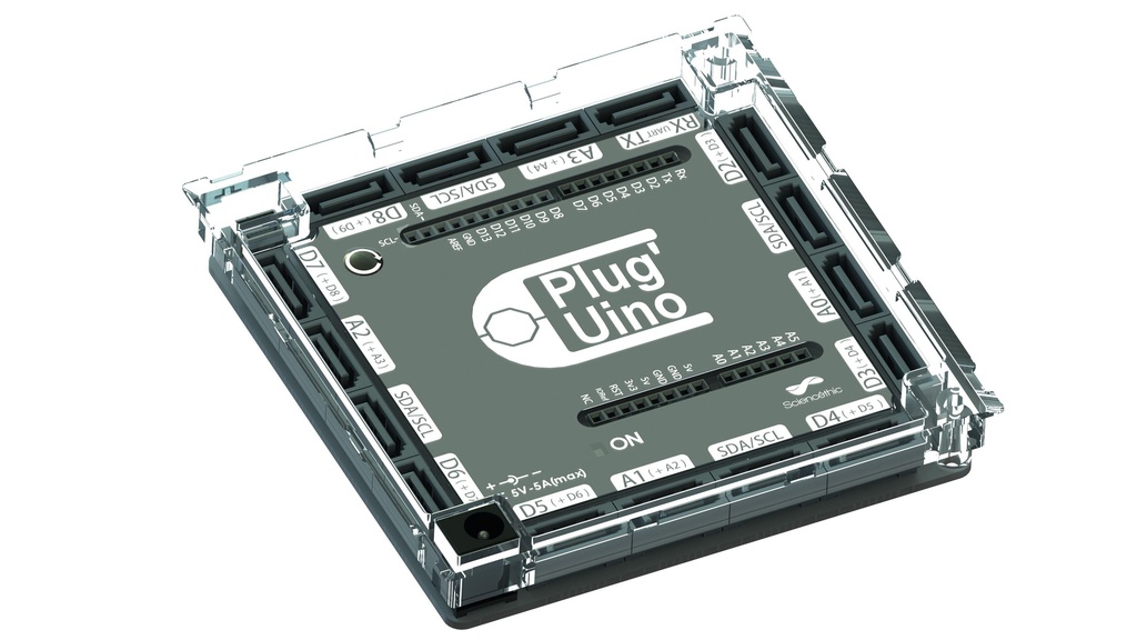 Bloc connecteurs Plug'Uino® pour carte Arduino™ Uno Rev.3