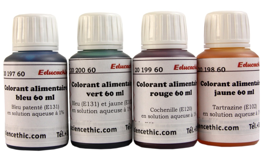 [910285-S65929] Colorants alimentaires (lot de 4)
