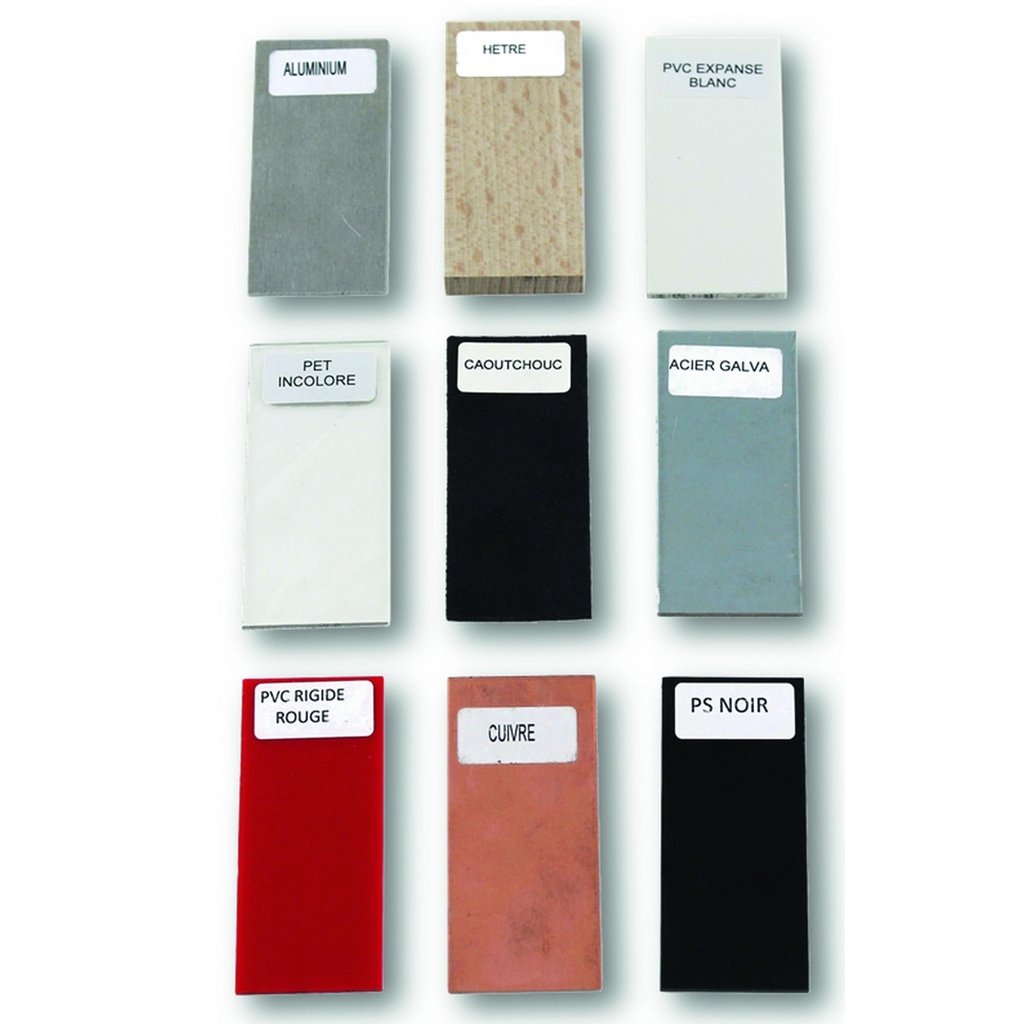 Matériaux de rechange pour mallette étude des matériaux