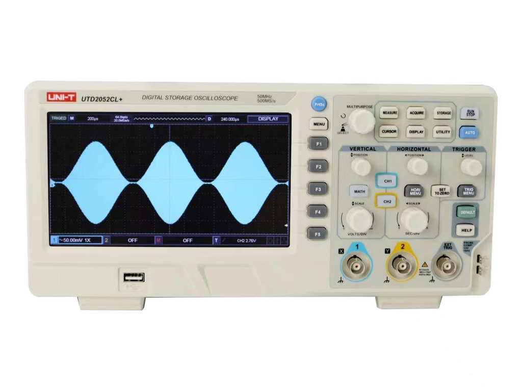 [341042] Oscilloscope numérique compact 2 voies 100 MHz - UNI-T - UTD2102CL+
