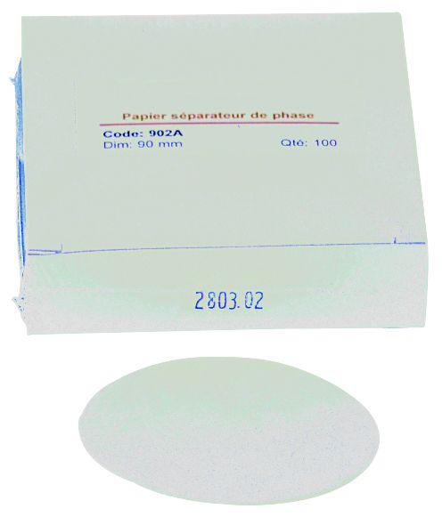 Papier filtre rond qualité analytique - Boîte de 100