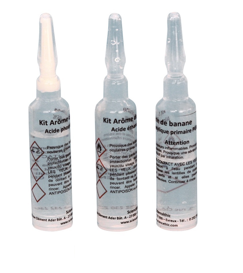 Kit de TP - Synthèse d'arômes - lavande (lot de 10 ampoules)