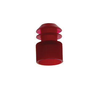 [506071] Bouchons rouges pour tubes à essais en plastique (lot de 100) (Ø 12 mm)