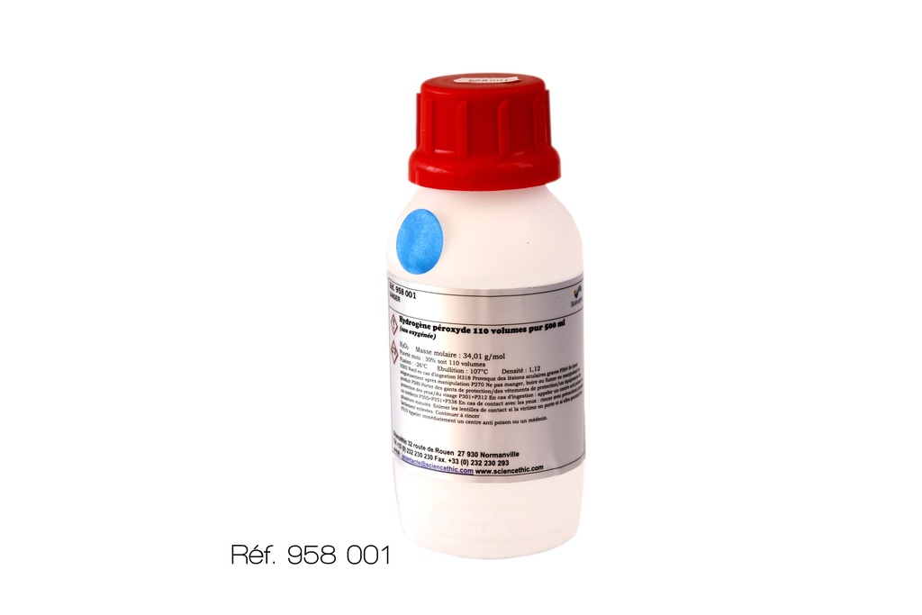 Hydrogène peroxyde 110 vol. (33%) pur - 500 mL