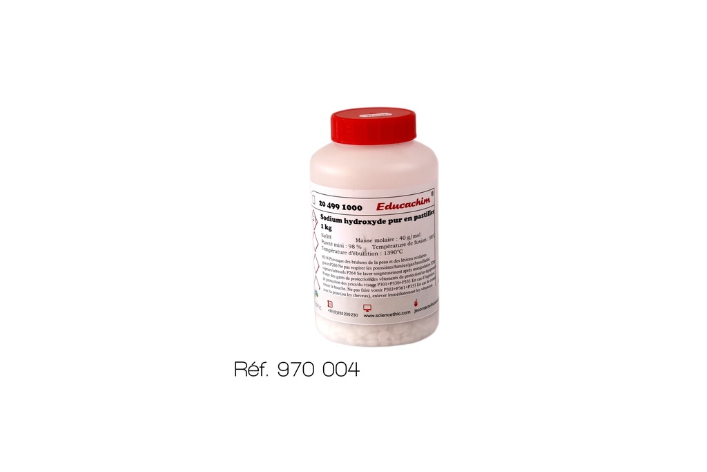 Sodium hydroxyde pastilles pur - 1 kg