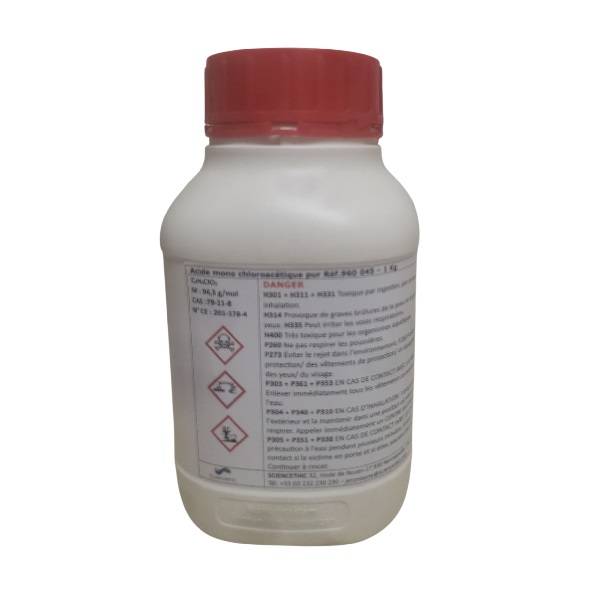 Acide mono chloroacétique pur - 1 kg