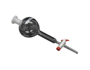 Ampoule à décanter sphérique type Gilson - Clé en PTFE