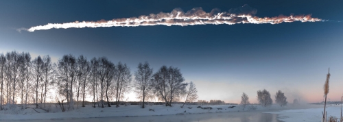 Roche chondrite (météorite de Chelyabinsk)