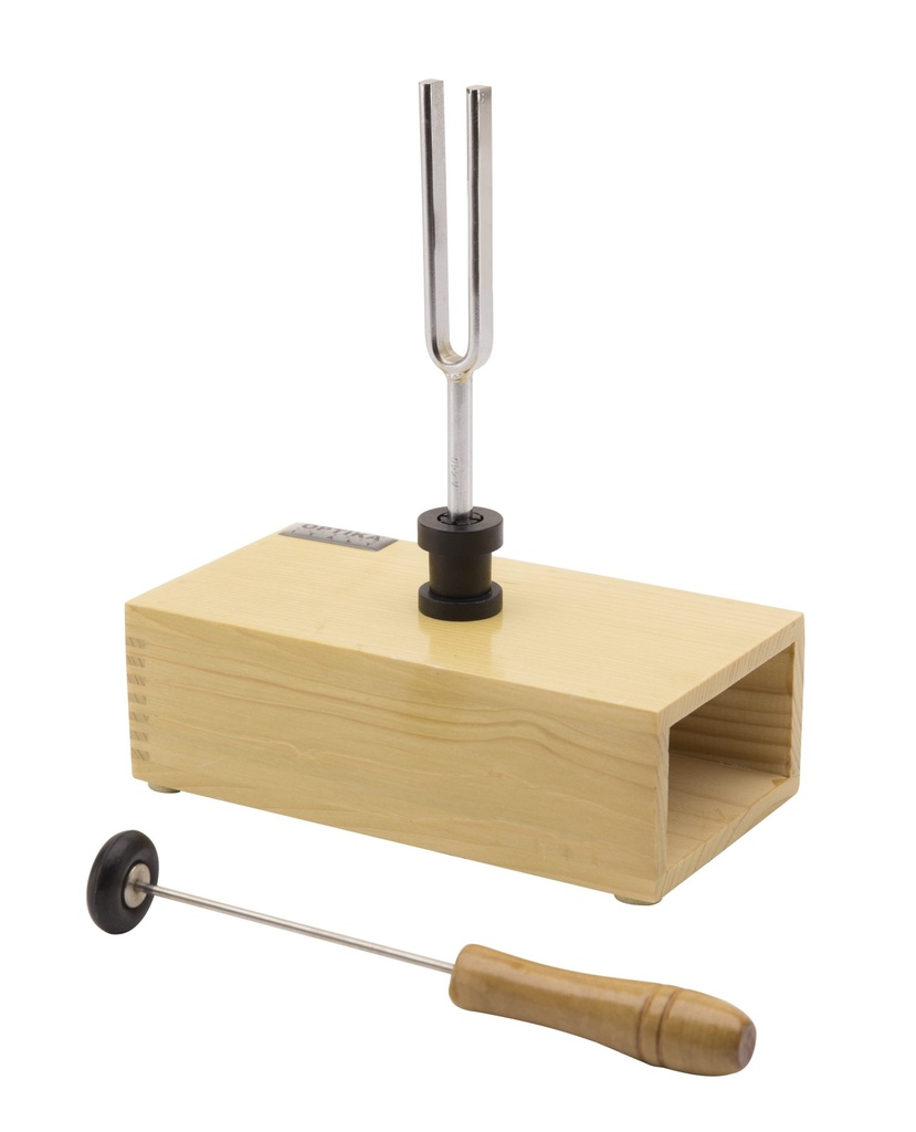 Diapason 440 Hz + Marteau + Caisse de résonance