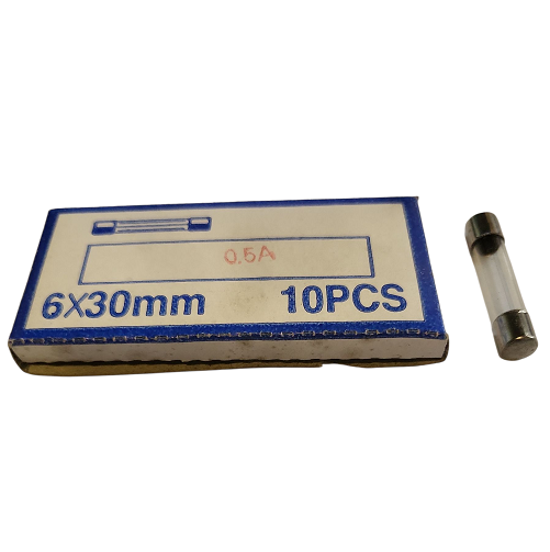 [400214] Fusibles rapides en verre 6.35x32 mm 500 mA 250 V - Paquet de 10
