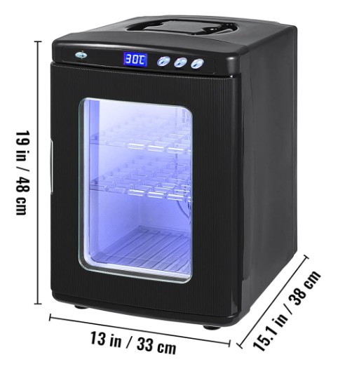 [ZHCMG090] Incubateur de laboratoire portable 5°à 60°C - 25 L