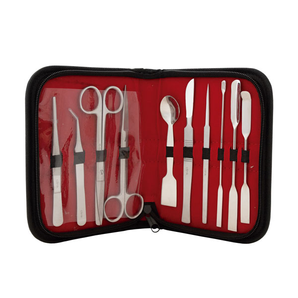 [411027] Trousse à dissection 10 instruments en inox