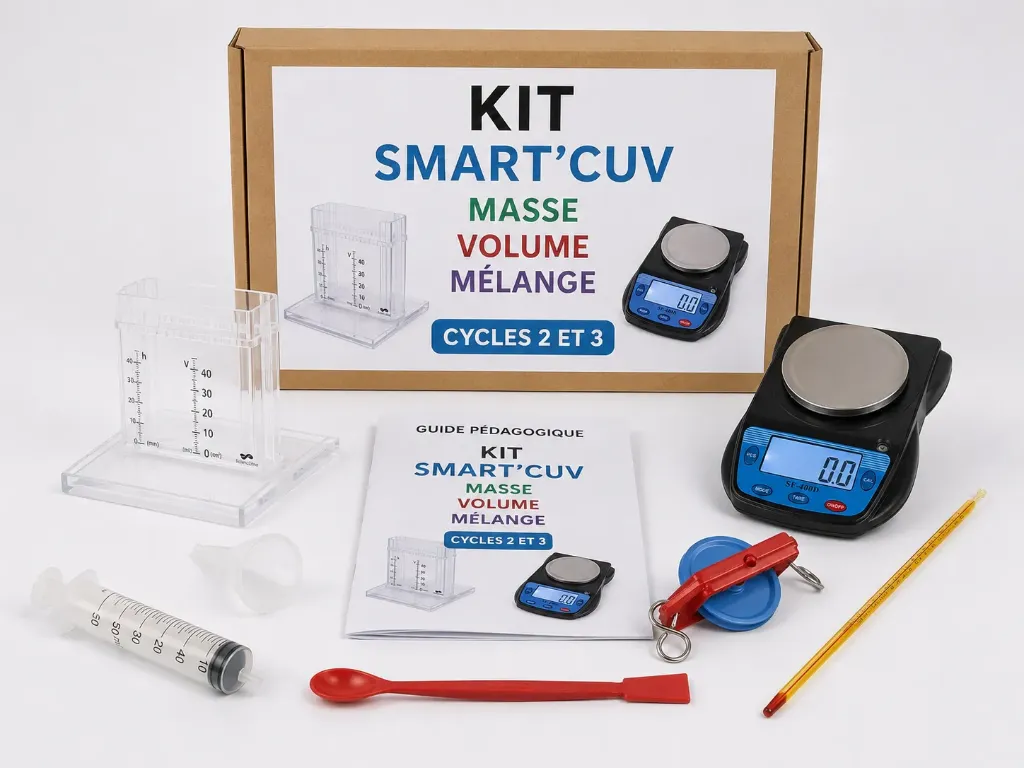 [457010] Kit Smart'Cuv et Balance - Masse - Volume - Mélange - Cycles 2 et 3
