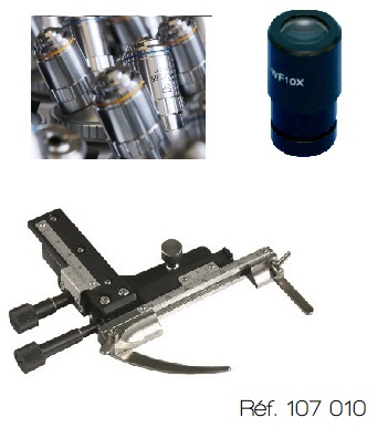 [#107010] Accessoires pour microscope EcoBlue Euromex® (Oculaire x10 - GC 18 mm - avec pointeur)
