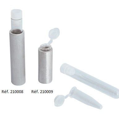 [#210008] Adaptateurs pour tubes de petit diamètre / Thermotubes (lot de 6) (Tubes à hémolyse)