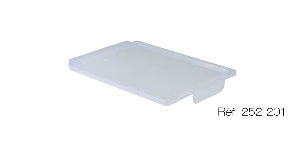 [#252201-S03429] Bac - accessoire Gratnells® (Couvercle Translucide 284x430x32 mm)