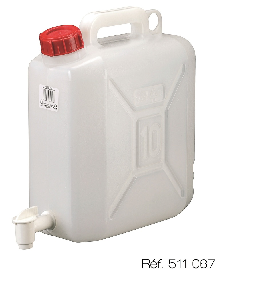 Bidon en PEHD avec robinet