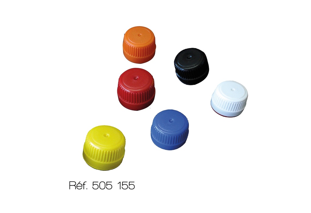 Bouchons à vis en polyéthylène PP28 - Lot de 20