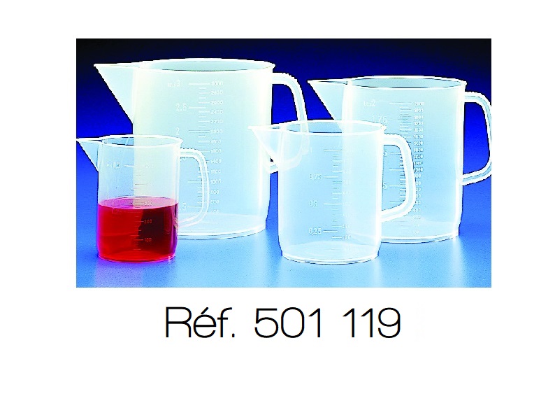 [#501119] Bécher en polypropylène (PP) à anse (250 mL)