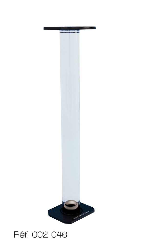 [#002046] Chute dans un fluide (8 060 Kg.m-3 - une seule phase : l'accélération)