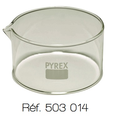 [#503014-S50348] Cristallisoir avec bec - Pyrex® (300 mL - 95x55 mm)