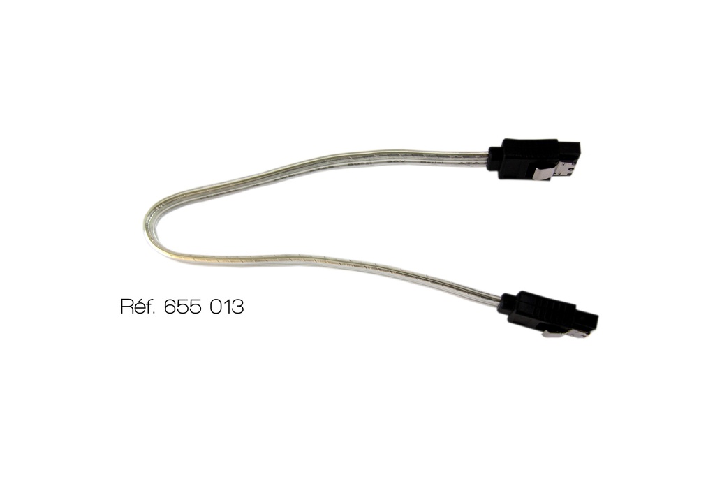 [#655013-S03113] Câble SATA Plug'Uino® transparent (25 cm)