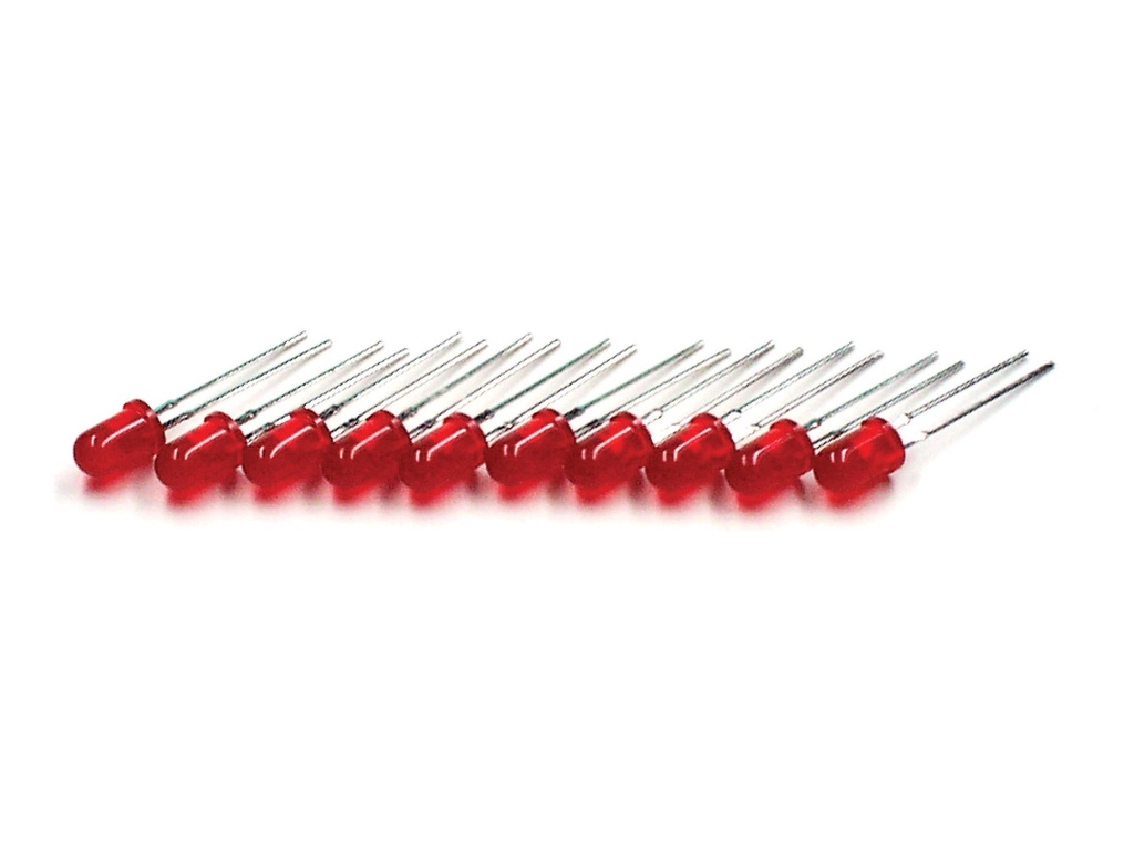 [#000276] Diodes DEL LED - 5 mm - lot de 10 (Blanche)