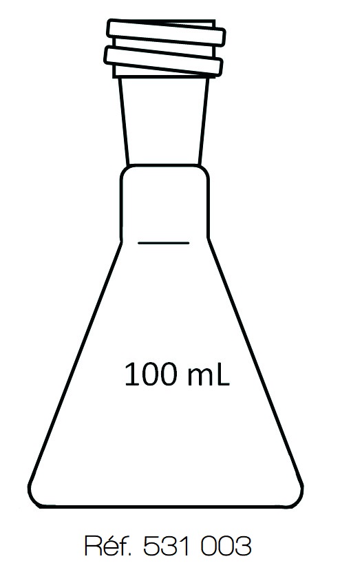 Erlenmeyer VB 3.3 - 100 mL - Rodaviss®