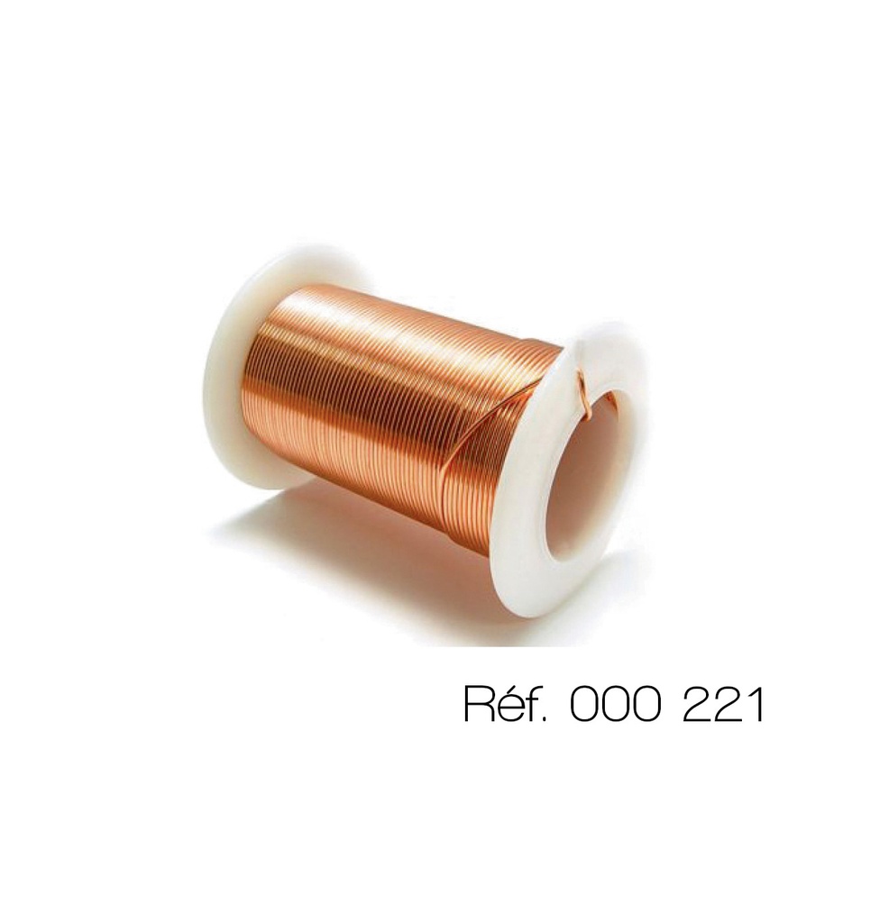 [#000221] Fil résistif en cuivre émaillé (43.2 mOhms/m ; Ø=0.71 mm ; L=35 m)