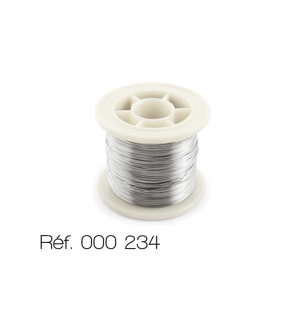 [#000234] Fil résistif en nichrome (0.88 Ohms/m ; Ø=1.25 mm ; L=11 m)