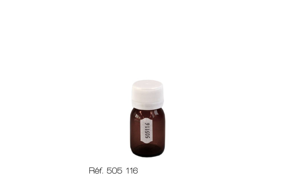[#505116-S51297] Flacon brun à col étroit PP28 en verre ordinaire (30 mL)