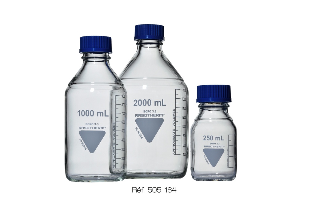 Flacon gradué à col GL45 - Rasotherm®