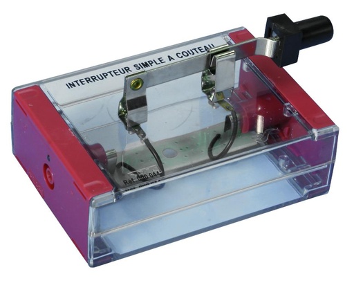 [000044] Interrupteur simple à couteau sur support