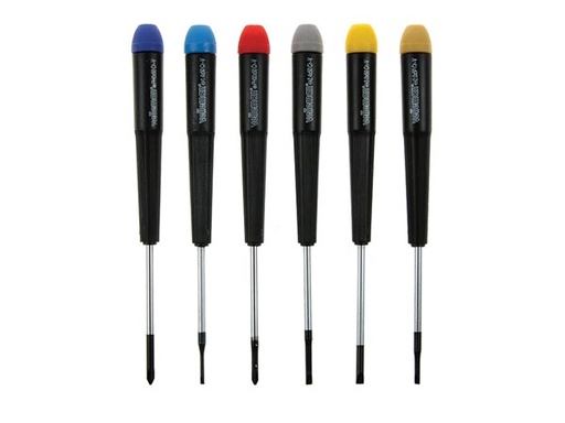 [000403-S03329] Tournevis de précision (jeu de 6)