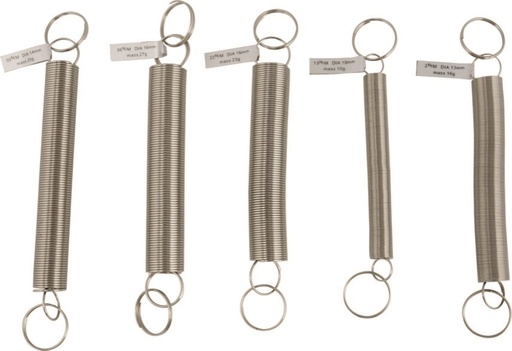 [#002012] Ressorts pour oscillations et loi de Hook (lot de 5)