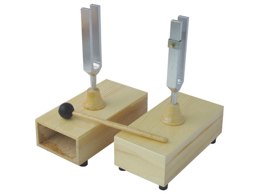 [003002-S03044] Paire de diapasons sur caisse de résonance - 440 Hz