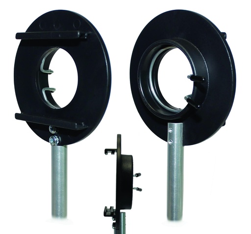 [#004159-S65206] Porte-lentille et diapositive Ø 40 mm pour banc d'optique spécial lycée