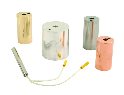 [005071] Bloc calorimètre Acier dia. 44 x h 89 mm