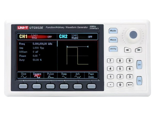 [351023] Générateur de fonctions DDS avec écran 2 voies 1 µHz-30 MHz UTG932E