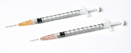 [452061] Seringue avec aiguille 1 mL - Lot de 10