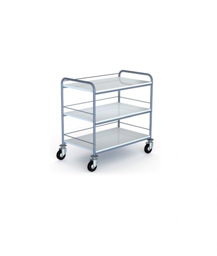 Chariot de laboratoire plateaux mélaminés (955x595 mm) grand modèle