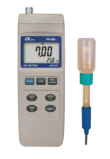 [301041-S68185] pH-mètre digital PH-208 avec sonde