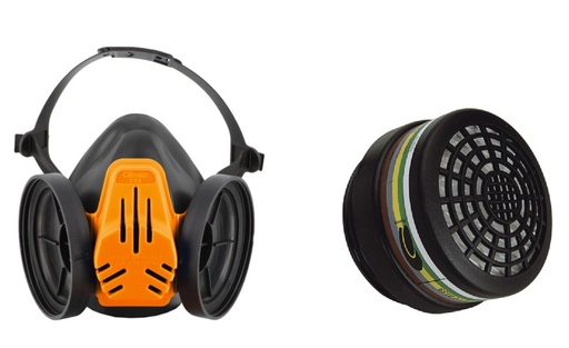 Demi-masque respiratoire ou filtres