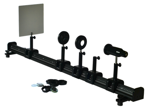 [004095] Banc optique prismatique lycée et supérieur équipé pour la focométrie