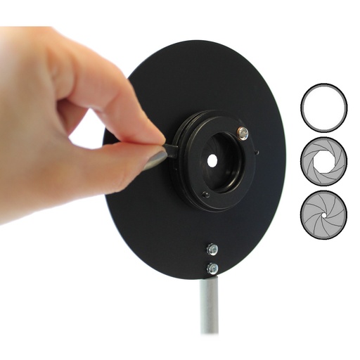 [004300-S58259] Diaphragme à iris sur tige